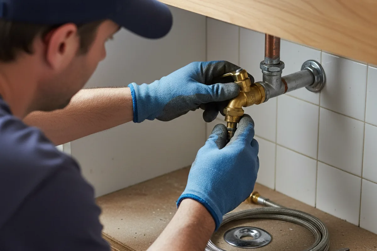 Shutoff valve and fitting work during Faucet and Fixture Repair in Laingsburg